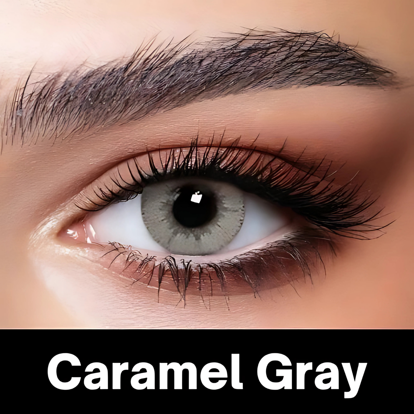 Bella Caramel Gray Contact Lenses – Glow Collection EYE DOT